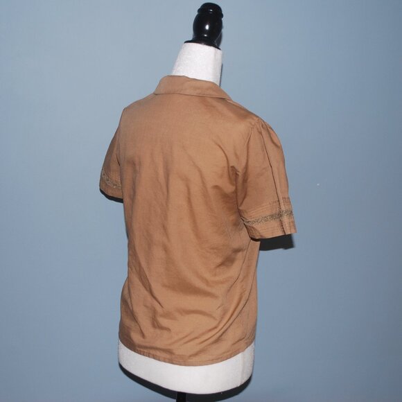 Adorable Brown Western Vibe Button-Up - Picture 5 of 5